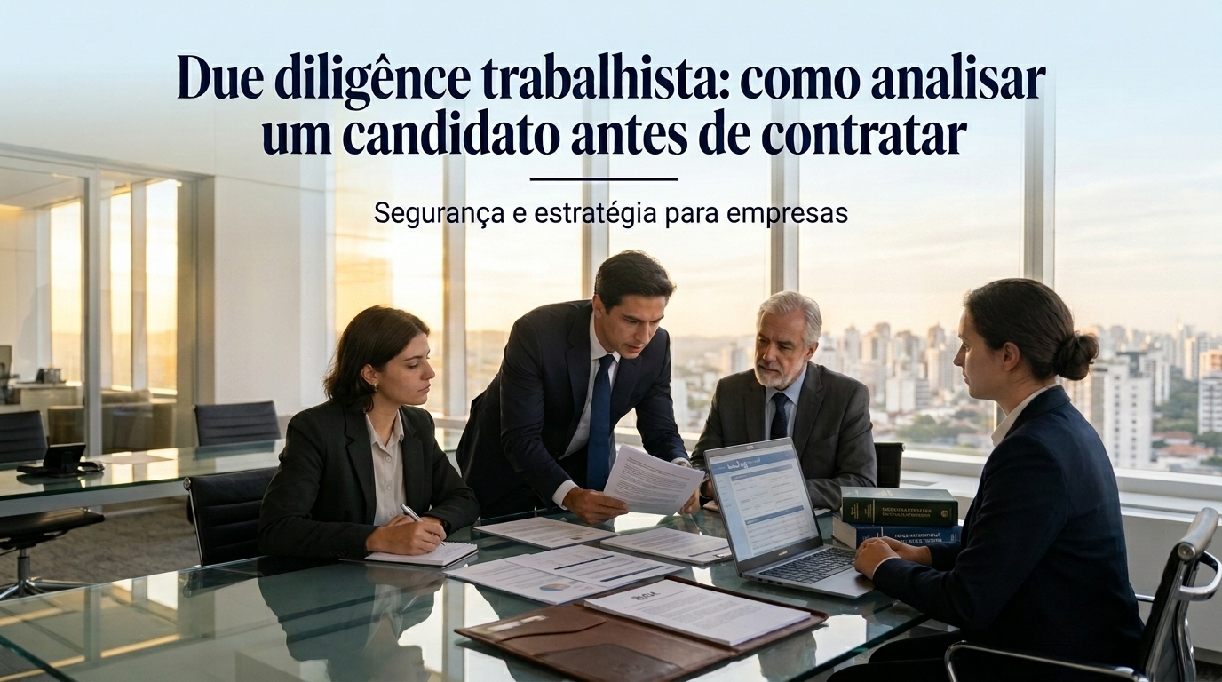 Due Diligence Trabalhista: Como Analisar um Candidato Antes de Contratar e Evitar Riscos Jurídicos - Cezar & Cezar Advocacia Empresarial Preventiva em Brasília | 30+ Anos de Experiência