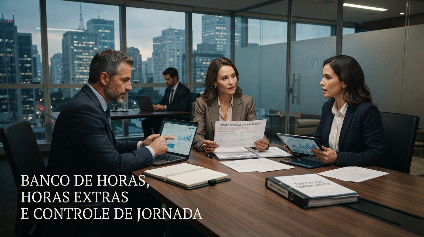 Banco de horas, horas extras e controle de jornada: checklist trabalhista para empresas - Cezar & Cezar Advocacia Empresarial Preventiva em Brasília | 30+ Anos de Experiência
