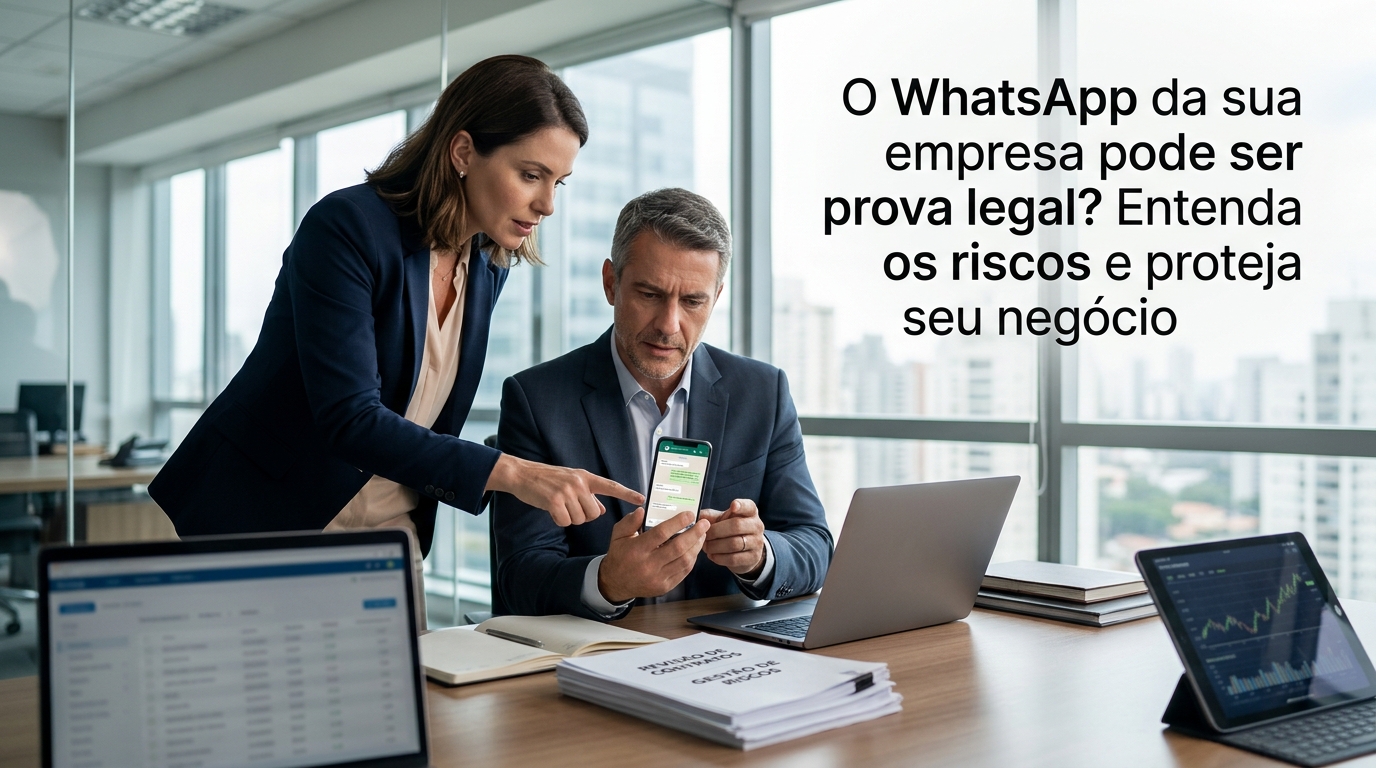 WhatsApp da Empresa Pode Virar Prova Judicial? Entenda os Riscos e Como Proteger Seu Negócio - Cezar & Cezar Advocacia Empresarial Preventiva em Brasília | 30+ Anos de Experiência