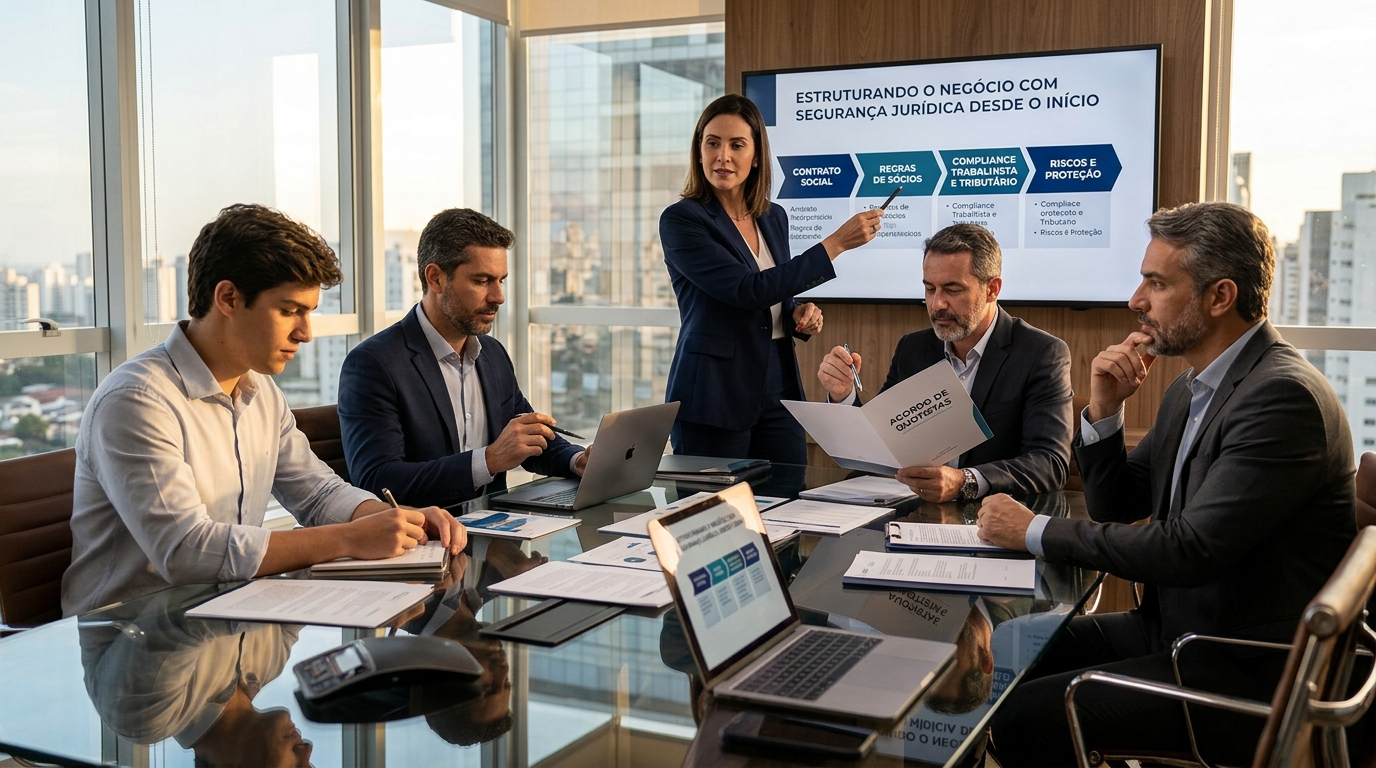 Como Criar uma Empresa Juridicamente Segura Desde o Início: Guia Completo para Evitar Riscos e Construir um Negócio Sólido - Cezar & Cezar Advocacia Empresarial Preventiva em Brasília | 30+ Anos de Experiência