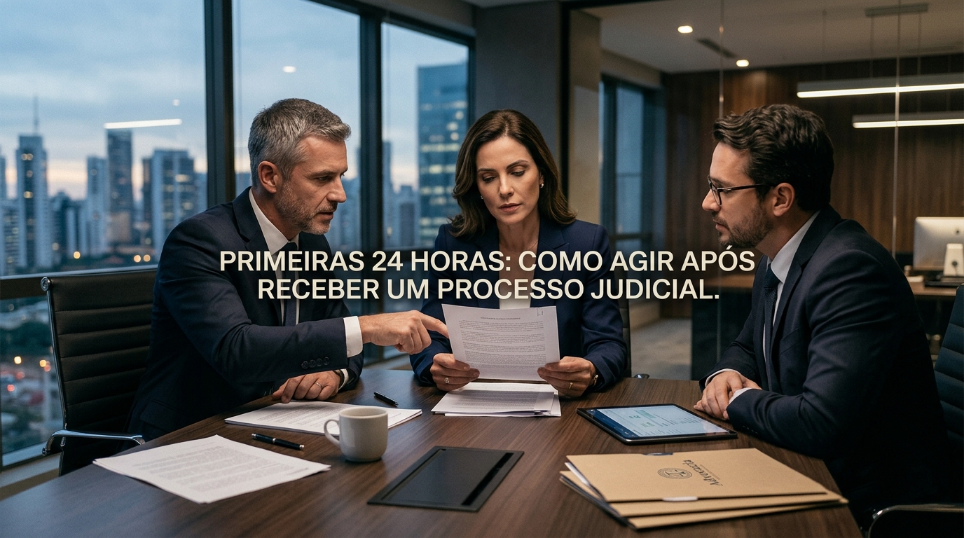Como Agir nas Primeiras 24 Horas Após Receber um Processo e Evitar Erros que Podem Custar Caro - Cezar & Cezar Advocacia Empresarial Preventiva em Brasília | 30+ Anos de Experiência
