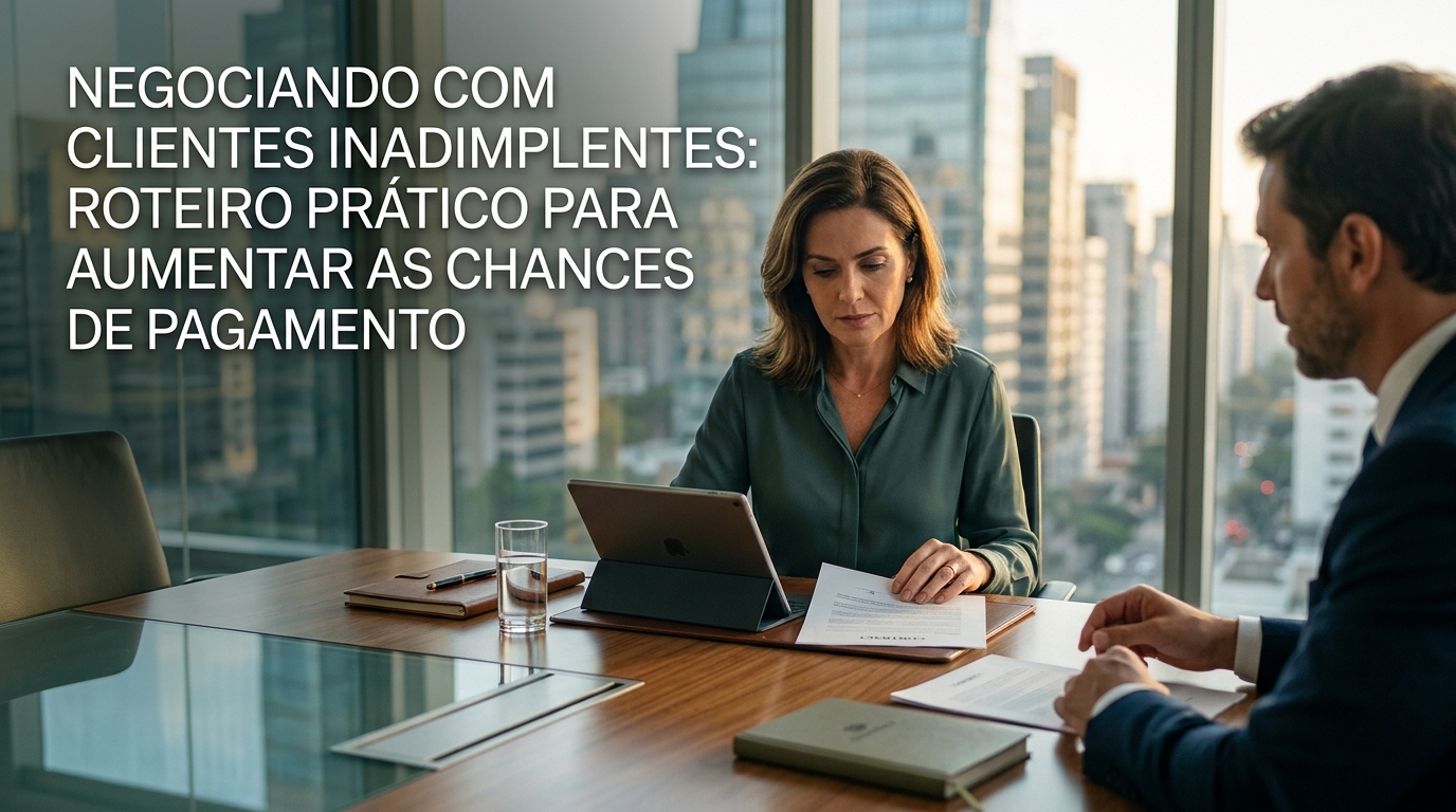 Negociação com Cliente Inadimplente: roteiro prático para aumentar as chances de pagamento sem desgastar a relação - Cezar & Cezar Advocacia Empresarial Preventiva em Brasília | 30+ Anos de Experiência