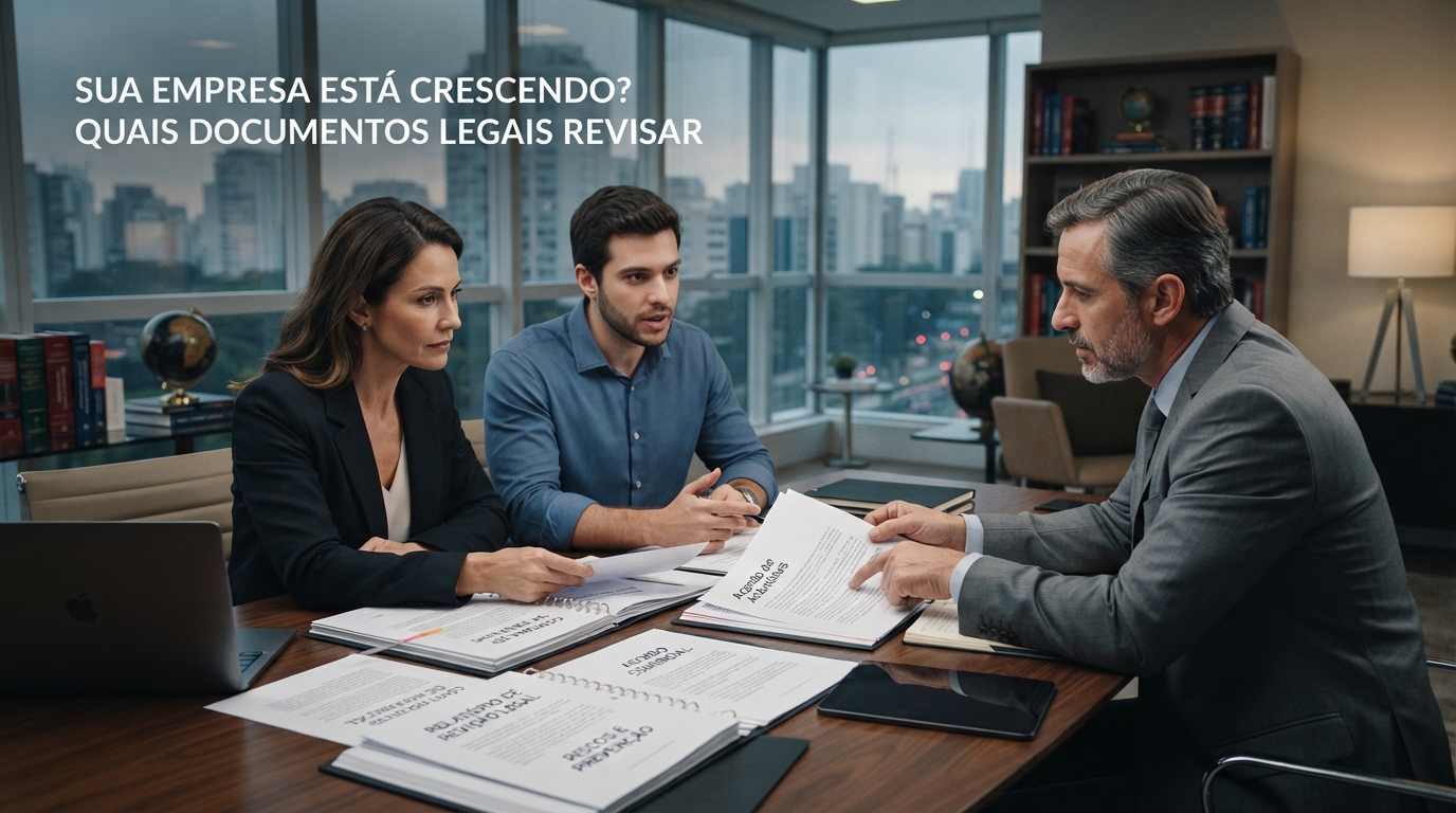 Sua empresa está crescendo? Veja quais documentos jurídicos precisam ser revisados - Cezar & Cezar Advocacia Empresarial Preventiva em Brasília | 30+ Anos de Experiência
